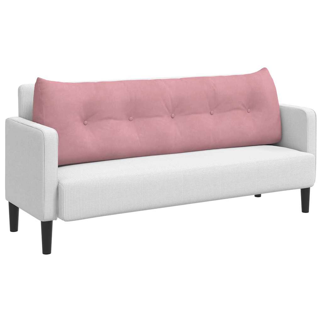 Vidaxx cojín de respaldo rosa 160 x 24 x 50 cm terciopelo