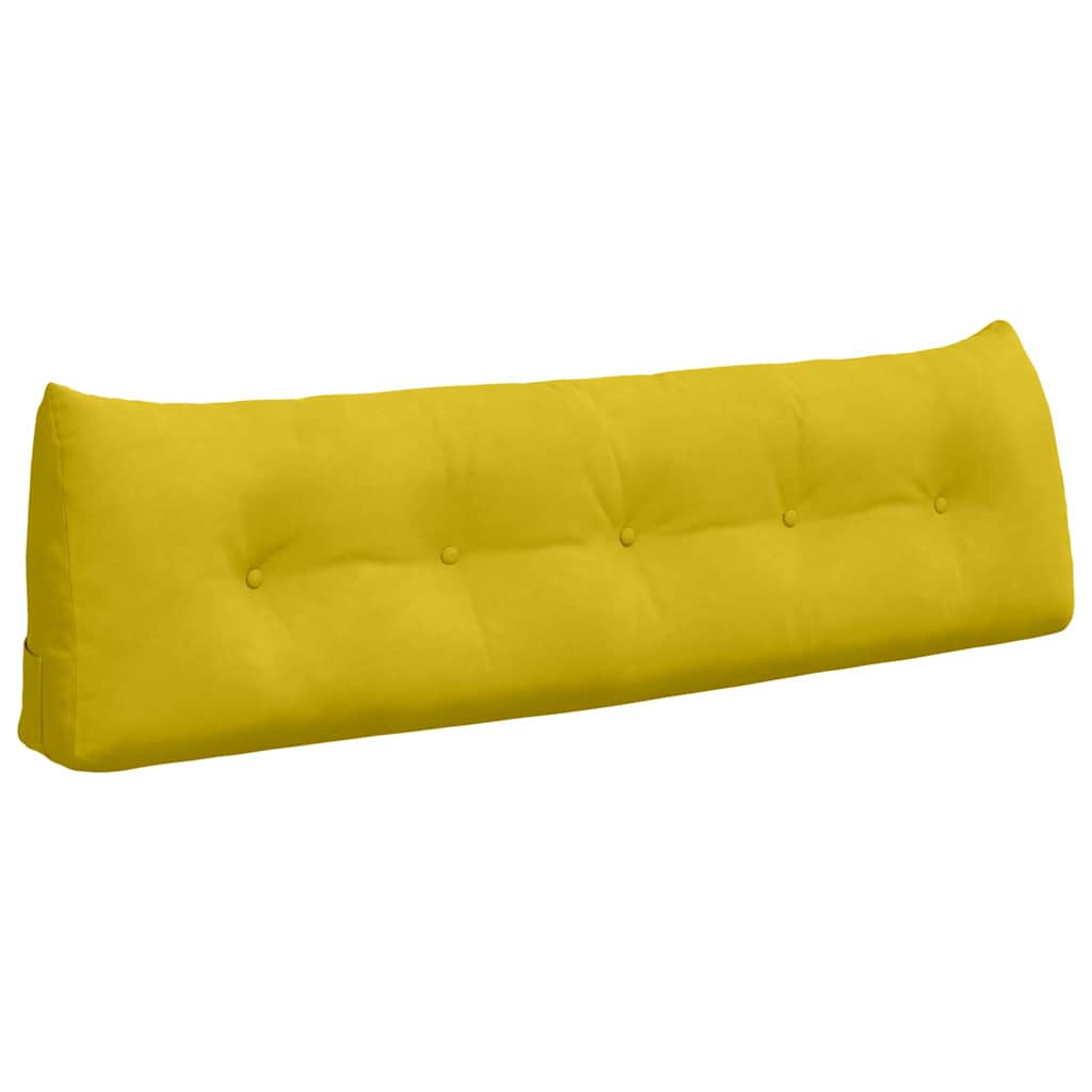 Vidaxl rugkussen geel 160 x 24 x 50 cm fluweel