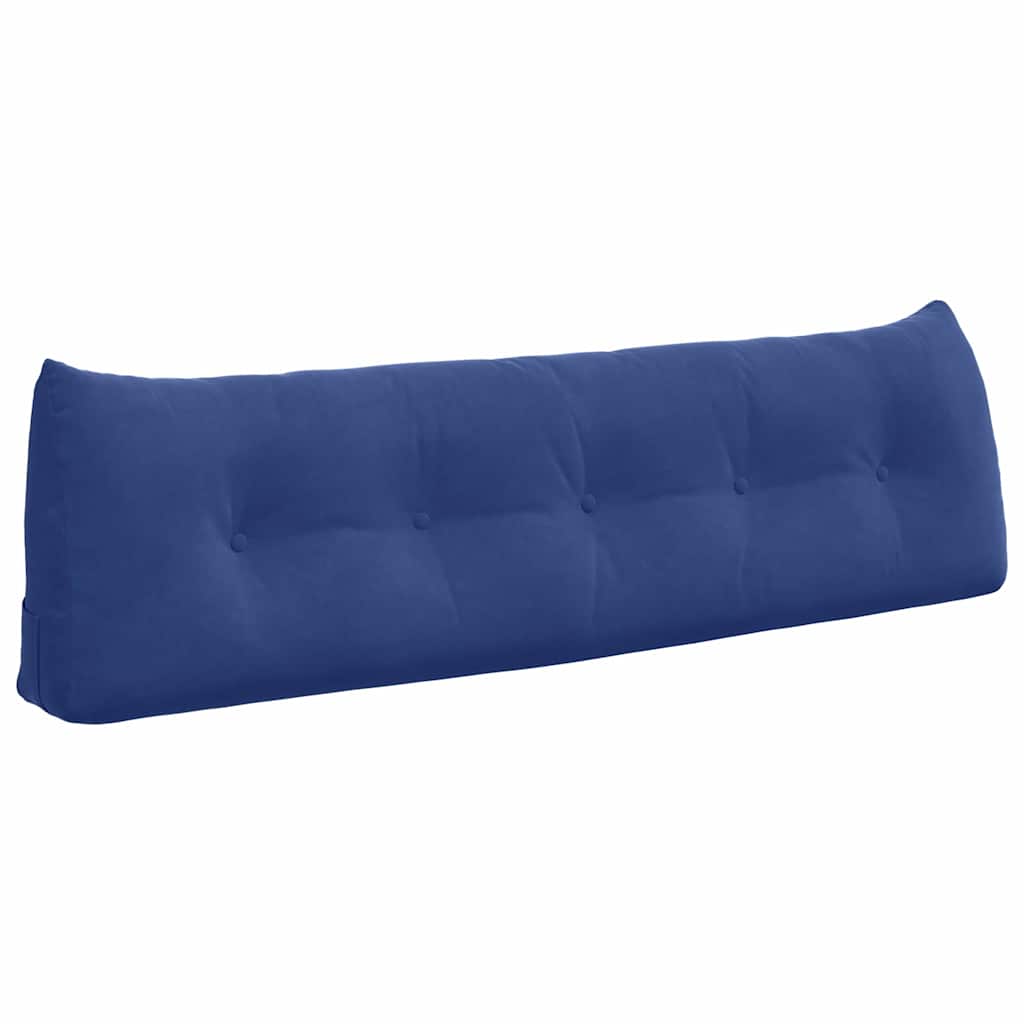 Cuscino per schienale Vidaxx blu polizia 160 x 24 x 50 cm in velluto