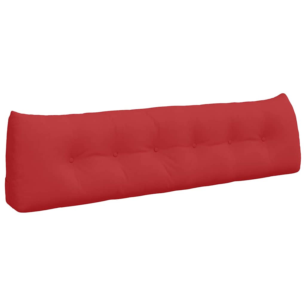 Vidaxl rugkussen rood 180 x 24 x 50 cm stof