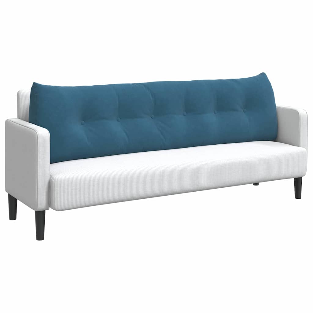 Vidaxl rugkussen blauw 180 x 24 x 50 cm fluweel