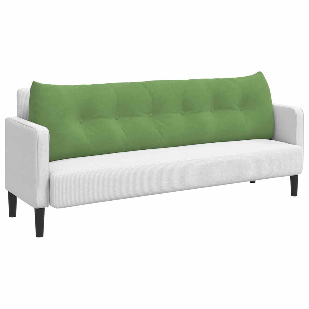 Vidaxl rugkussen lichtgroen 180 x 24 x 50 cm fluweel