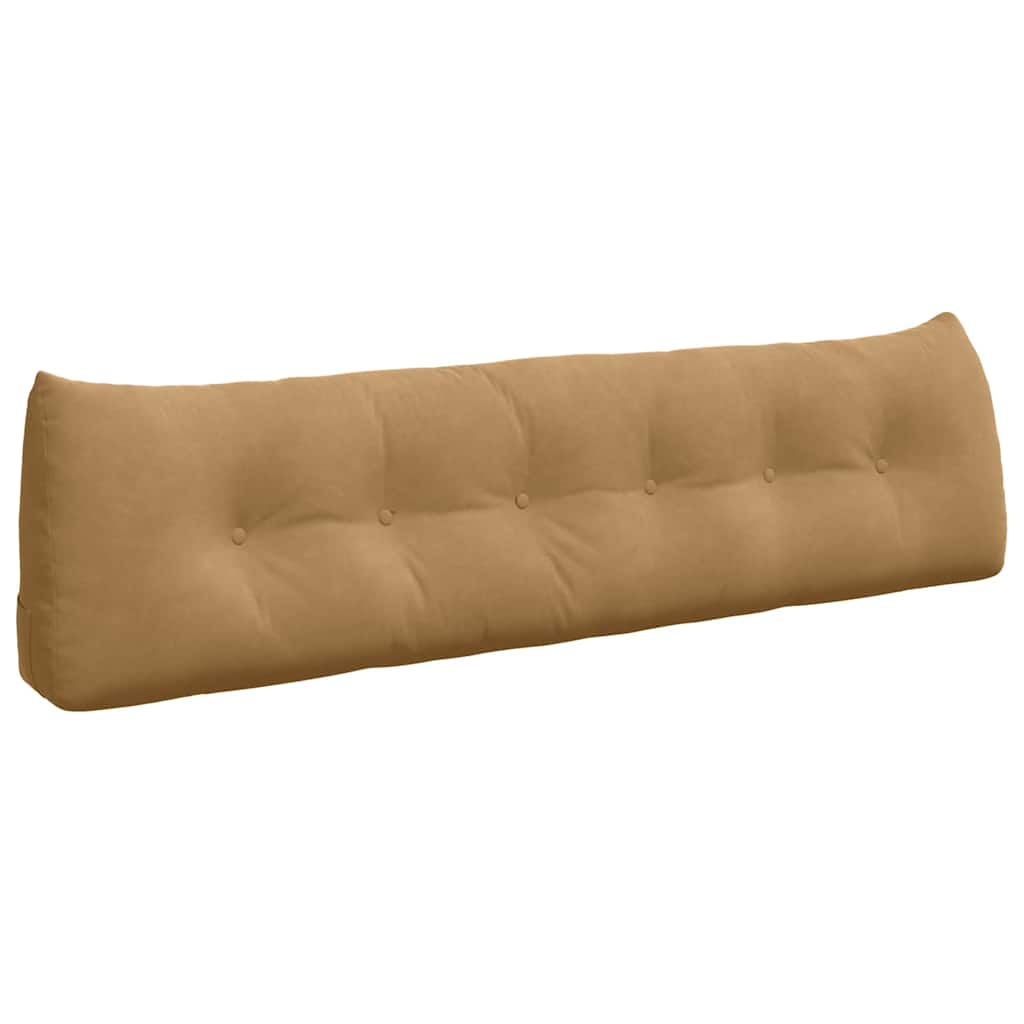 Vidaxl rugkussen bruin 180 x 24 x 50 cm fluweel
