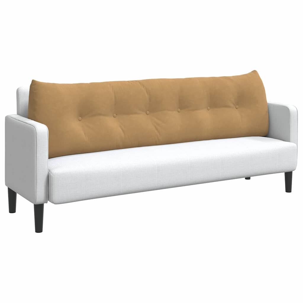 Vidaxl rugkussen bruin 180 x 24 x 50 cm fluweel