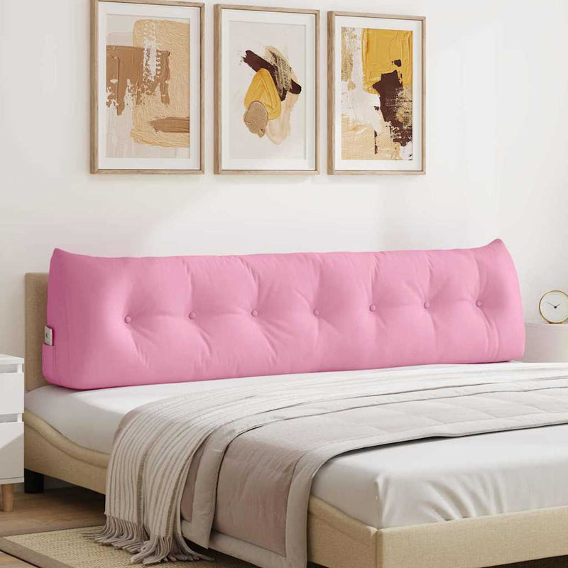 Vidaxl rugkussen roze 200 x 24 x 50 cm stof