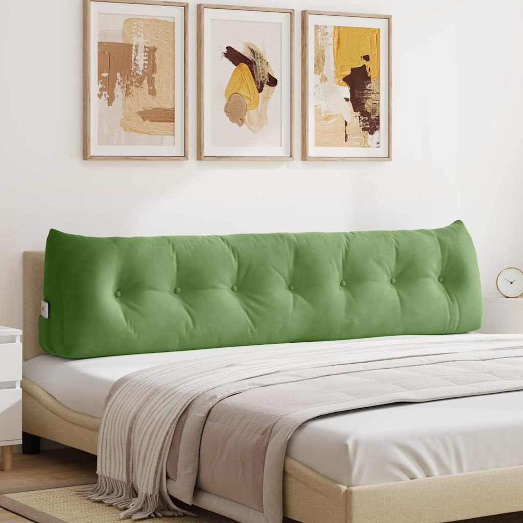 Cuscino schienale Vidaxx verde chiaro 200 x 24 x 50 cm in velluto