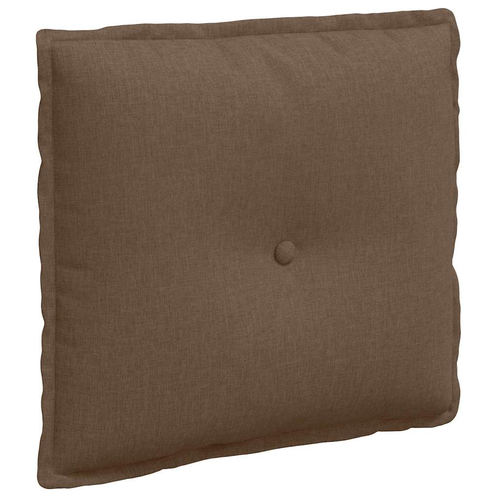 Vidaxl rugkussen bruin 50 x 19 x 45 cm stof