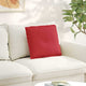 Vidaxl rugkussen rood 50 x 19 x 45 cm stof