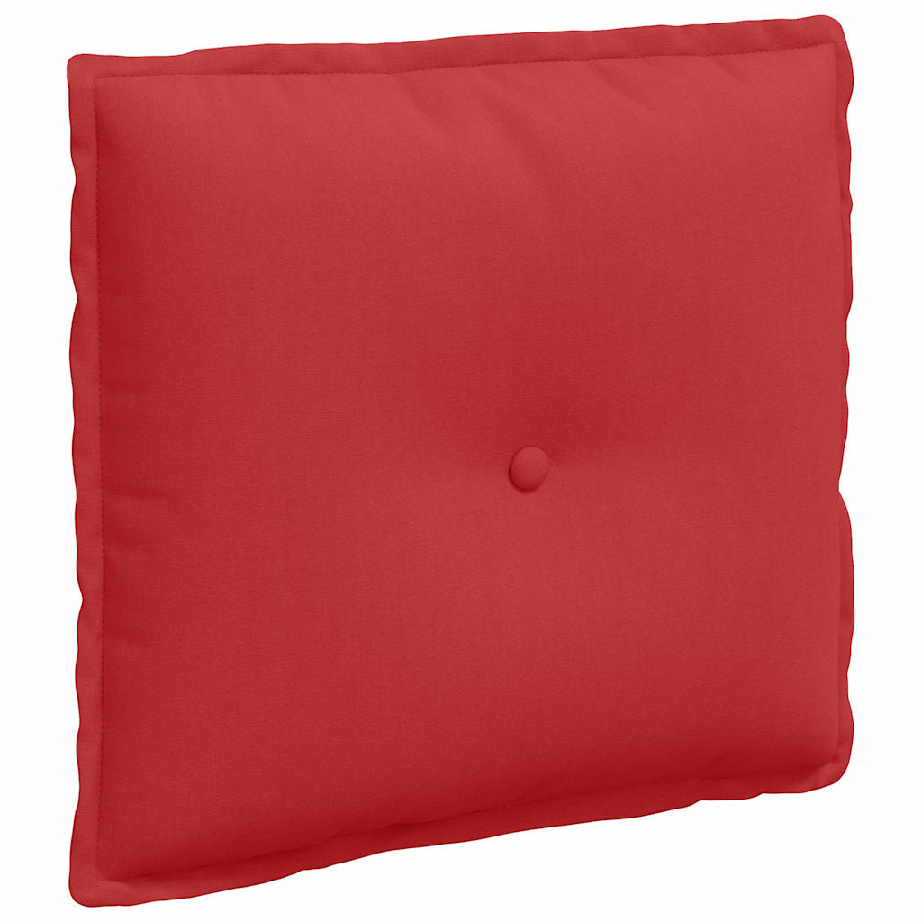 Vidaxl rugkussen rood 50 x 19 x 45 cm stof