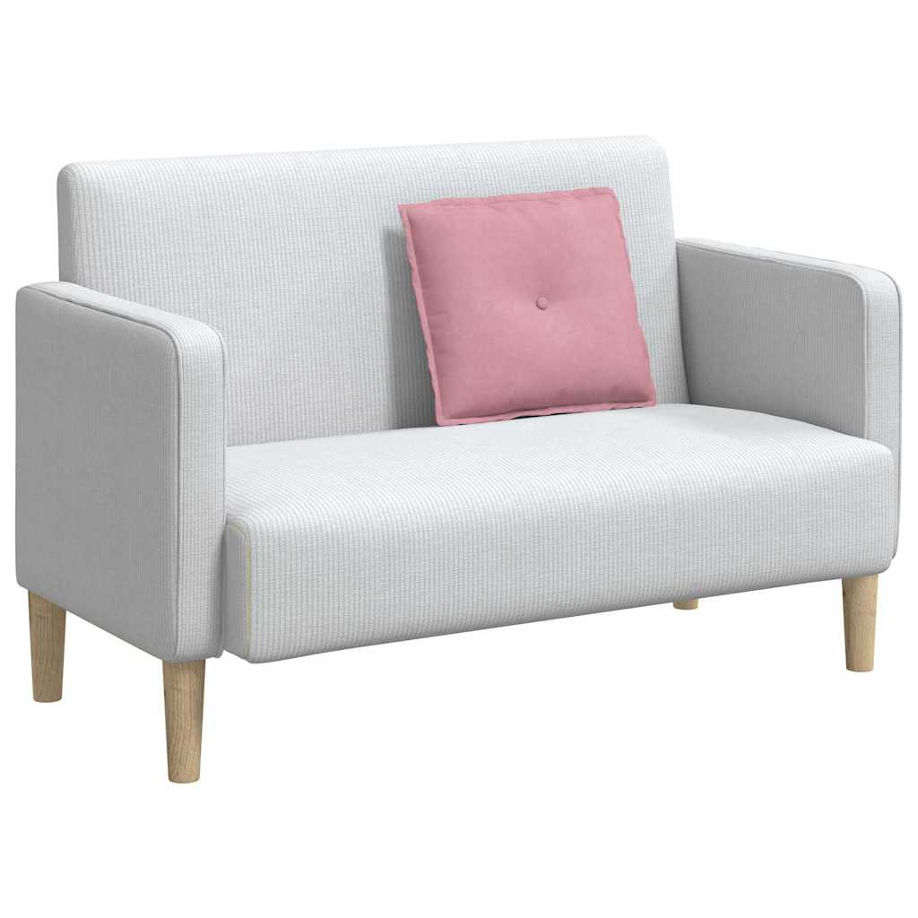 Vidaxl rugkussen roze 50 x 45 cm cordstof