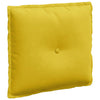 Cuscino schienale Vidaxx giallo 50 x 45 cm in tessuto a corde
