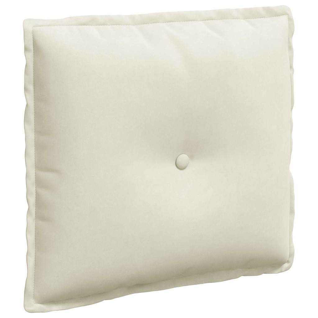 Vidaxx cojín de respaldo crema 50 x 45 cm tela de pana