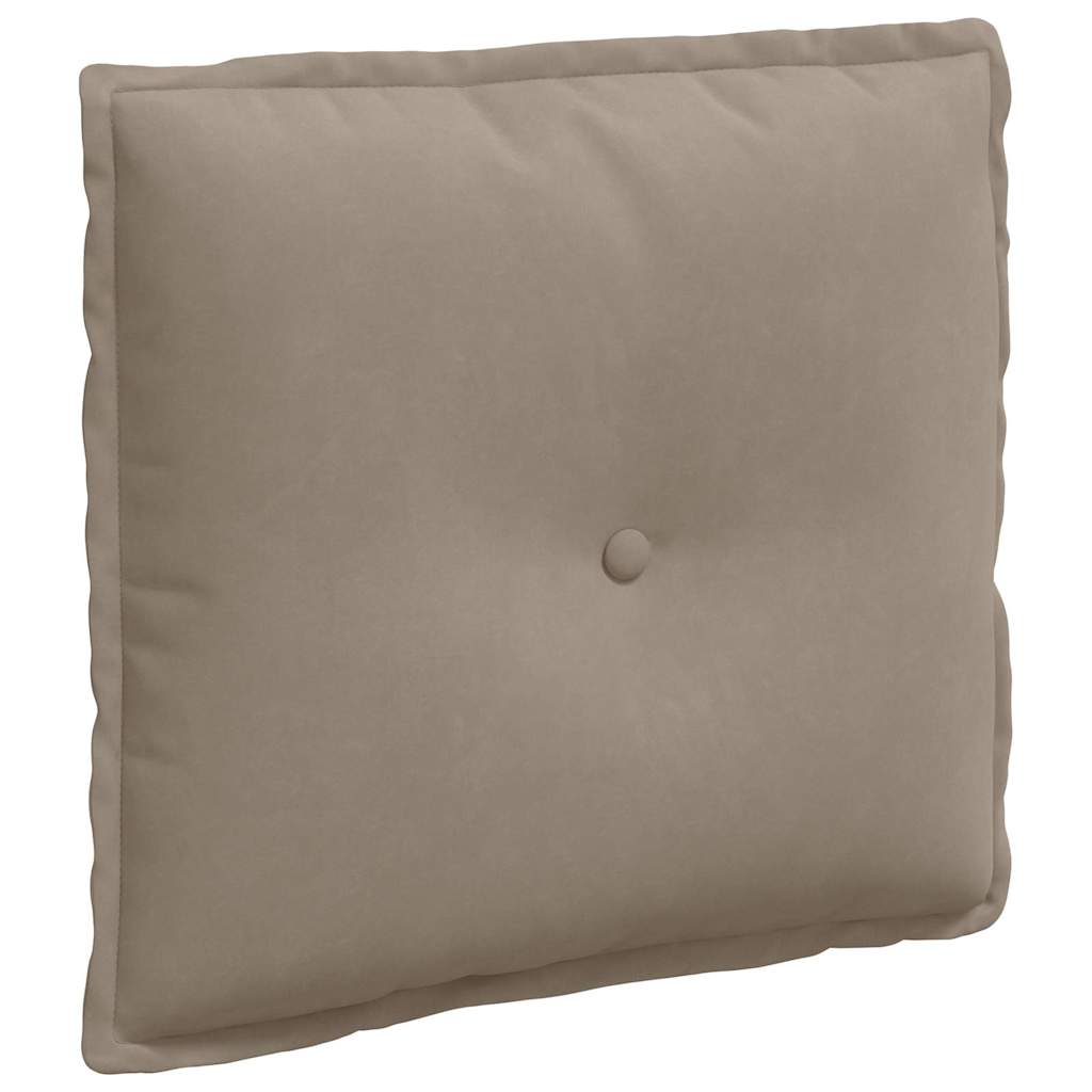 Vidaxx cojín de respaldo tejido microfibra 50 x 45 cm topo