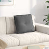 Cuscino schienale Vidaxx in tessuto microfibra grigio scuro 50 x 45 cm