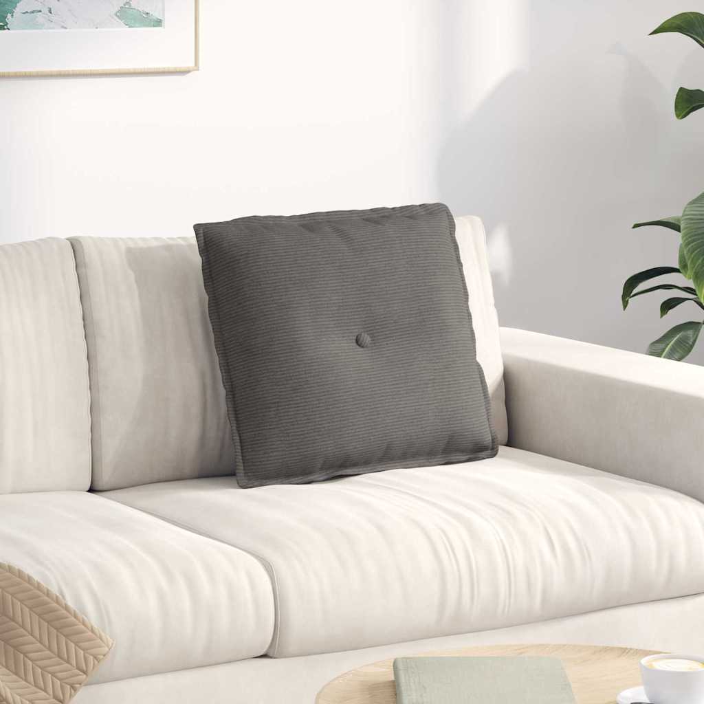 Cuscino schienale Vidaxx tessuto a corde grigio chiaro 50 x 45 cm