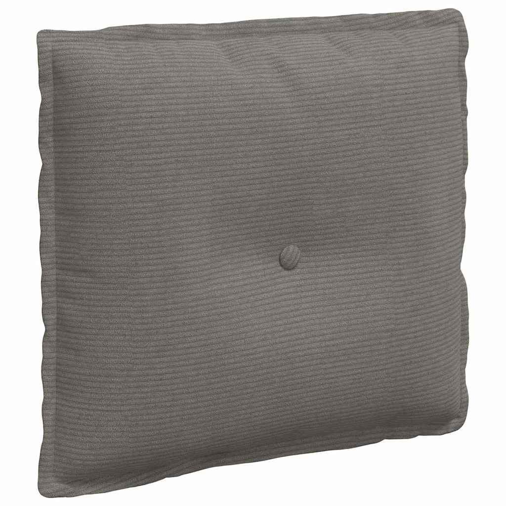 Cuscino schienale Vidaxx tessuto a corde grigio chiaro 50 x 45 cm