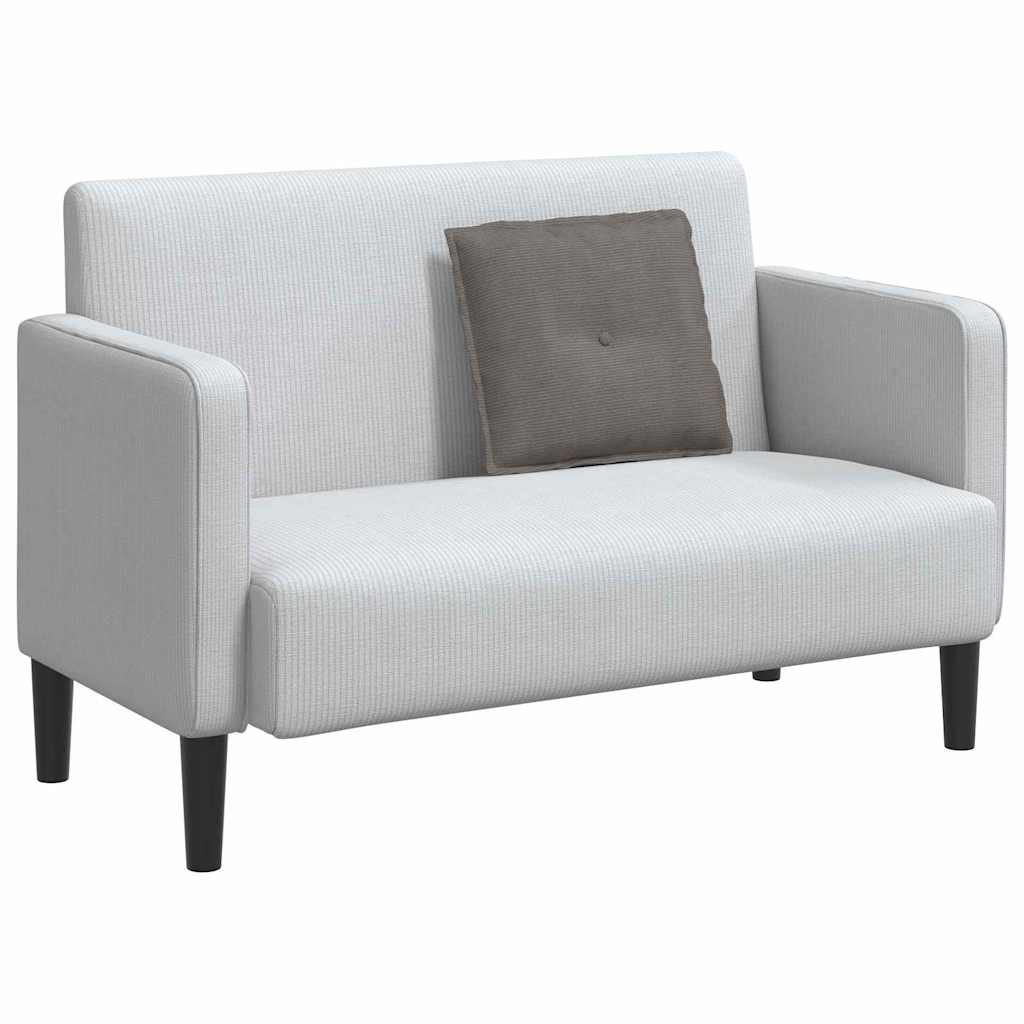 Cuscino schienale Vidaxx tessuto a corde grigio chiaro 50 x 45 cm
