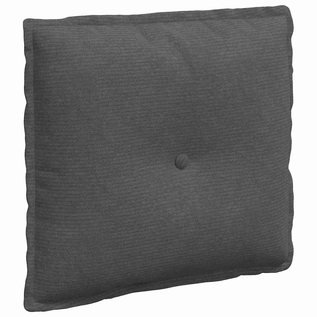Cuscino schienale Vidaxx tessuto a corde grigio scuro 50 x 45 cm