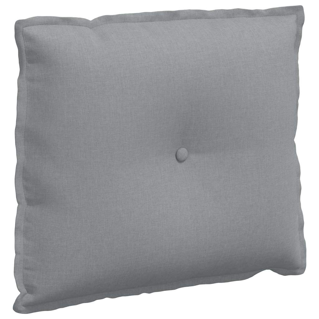 Vidaxx cojín de respaldo gris claro 60 x 19 x 50 cm tela