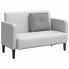 Cuscino schienale Vidaxx in tessuto grigio chiaro 60 x 19 x 50 cm
