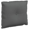 Vidaxl rugkussen donkergrijs 60 x 19 x 50 cm stof