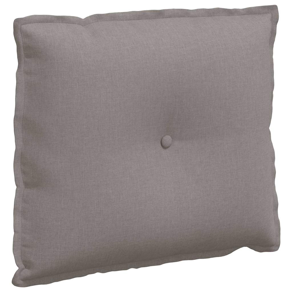 Vidaxl rugkussen taupe 60 x 19 x 50 cm stof