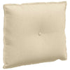 Cuscino schienale Vidaxx in tessuto color crema 60 x 19 x 50 cm