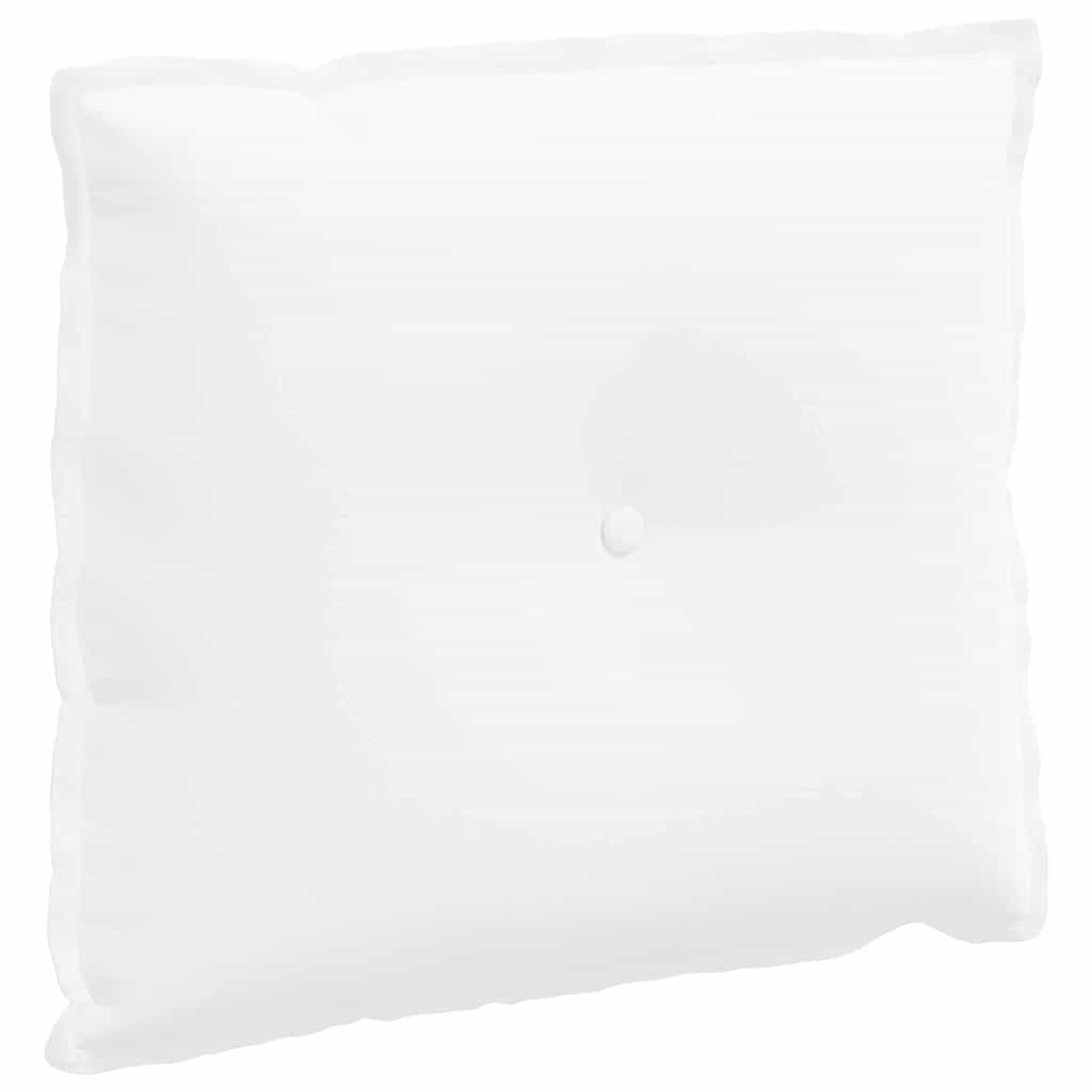 Cuscino schienale VidaXL tessuto bianco 60 x 19 x 50 cm