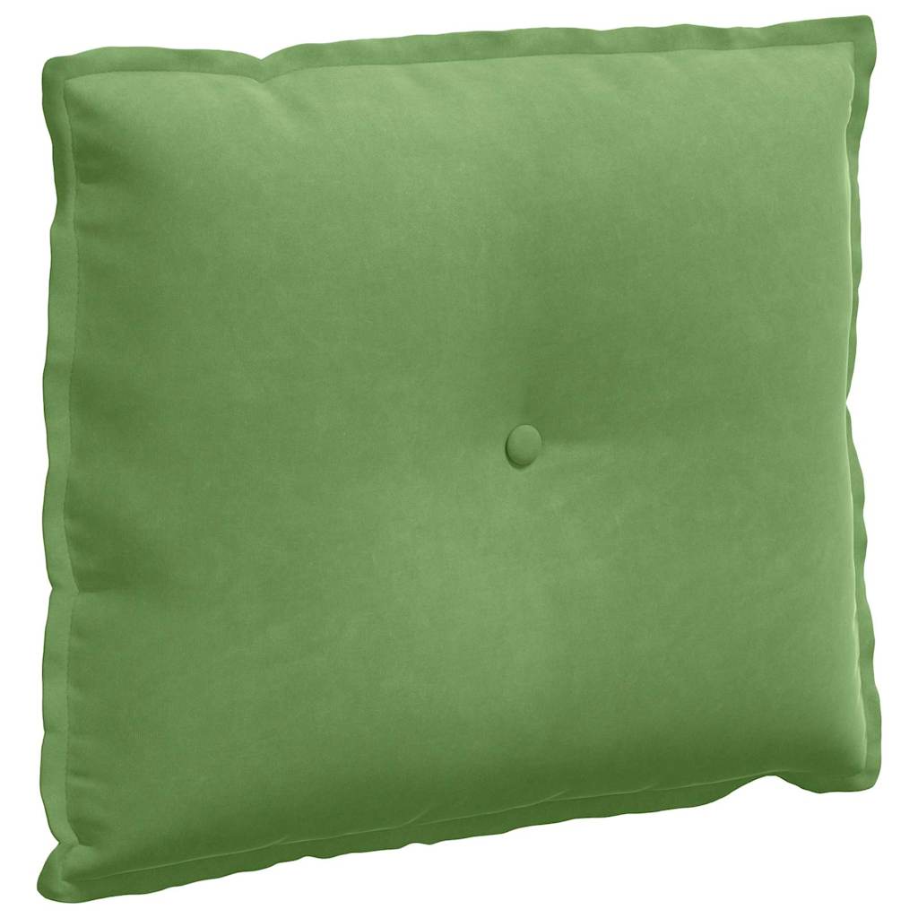Cuscino schienale Vidaxx in tessuto a corde verde chiaro 60 x 50 cm