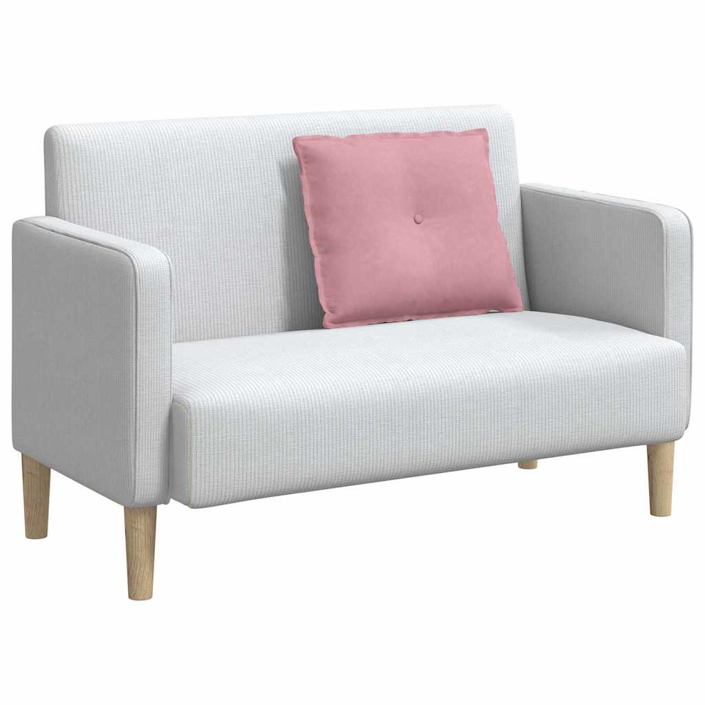 Vidaxl rugkussen roze 60 x 50 cm cordstof