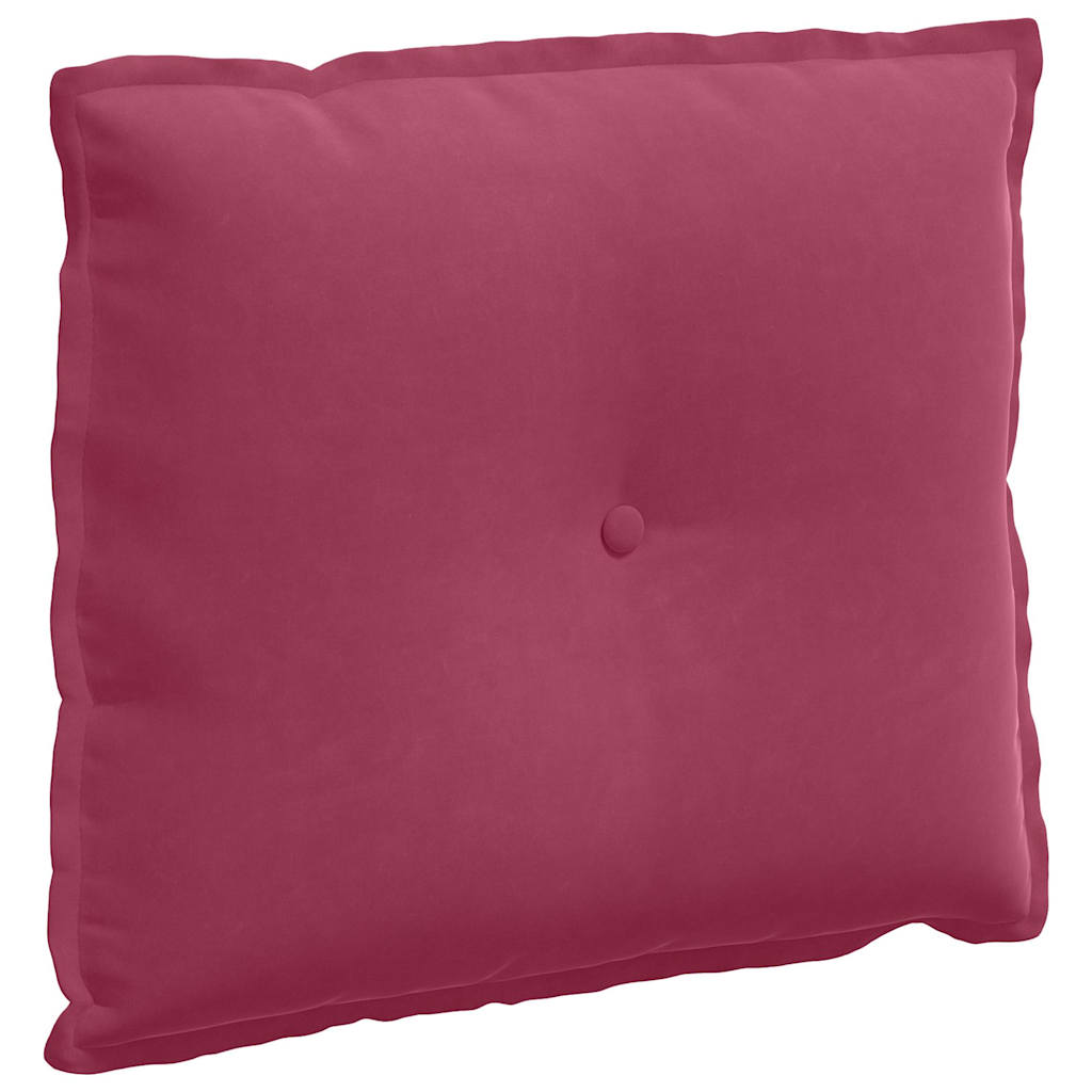 Vidaxl rugkussen wijnrood 60 x 50 cm cordstof