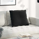 Cuscino schienale Vidaxx tessuto a corde nero 60 x 50 cm