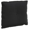 Cuscino schienale Vidaxx tessuto a corde nero 60 x 50 cm