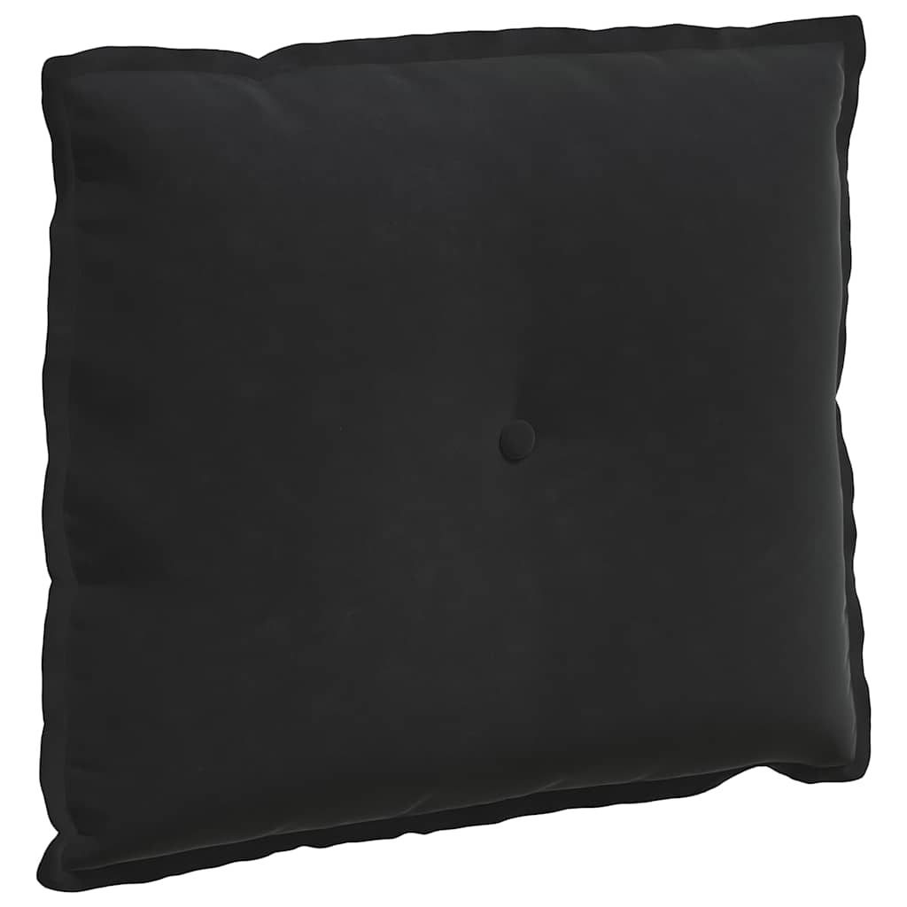 Cuscino schienale Vidaxx tessuto a corde nero 60 x 50 cm