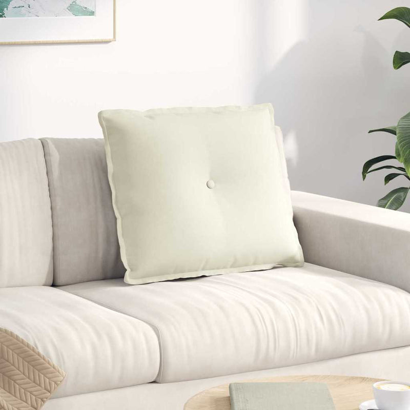 Cuscino schienale Vidaxx crema 60 x 50 cm in tessuto a corde