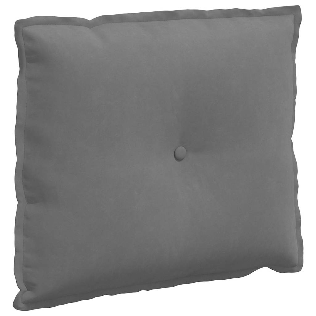 Cuscino schienale Vidaxx in tessuto microfibra grigio scuro 60 x 50 cm