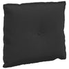 Cuscino schienale Vidaxx nero 60 x 50 cm in tessuto microfibra