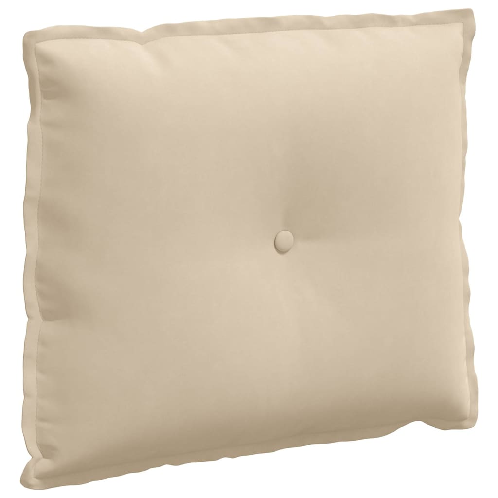 Cuscino schienale Vidaxx crema 60 x 50 cm in tessuto microfibra