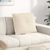 Vidaxl rugkussen beige 60 x 50 cm microvezel stof