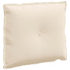Vidaxl rugkussen beige 60 x 50 cm microvezel stof