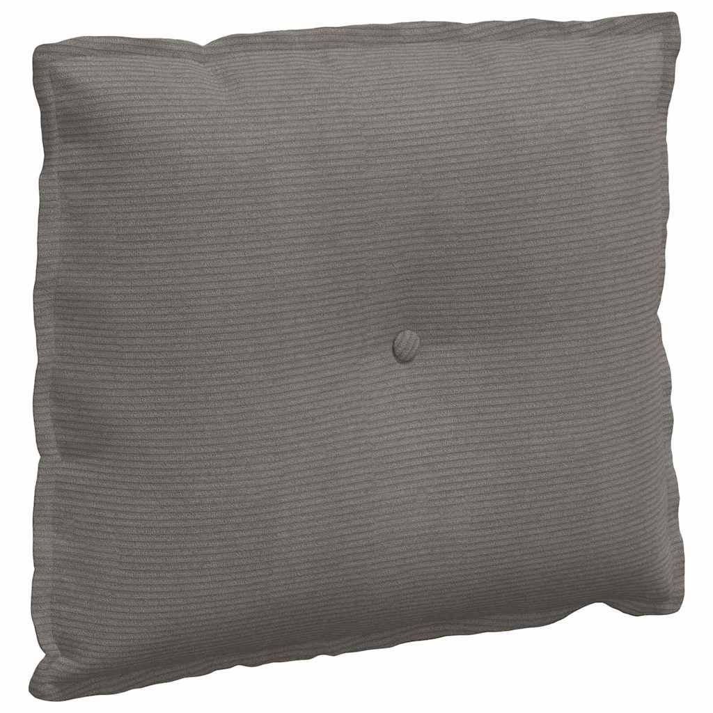 Vidaxx cojín de respaldo gris claro 60 x 50 cm tela de pana