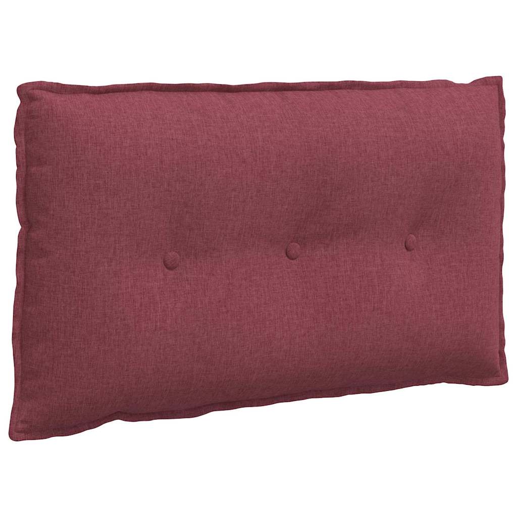 Vidaxl rugkussen wijnrood 80 x 19 x 50 cm stof