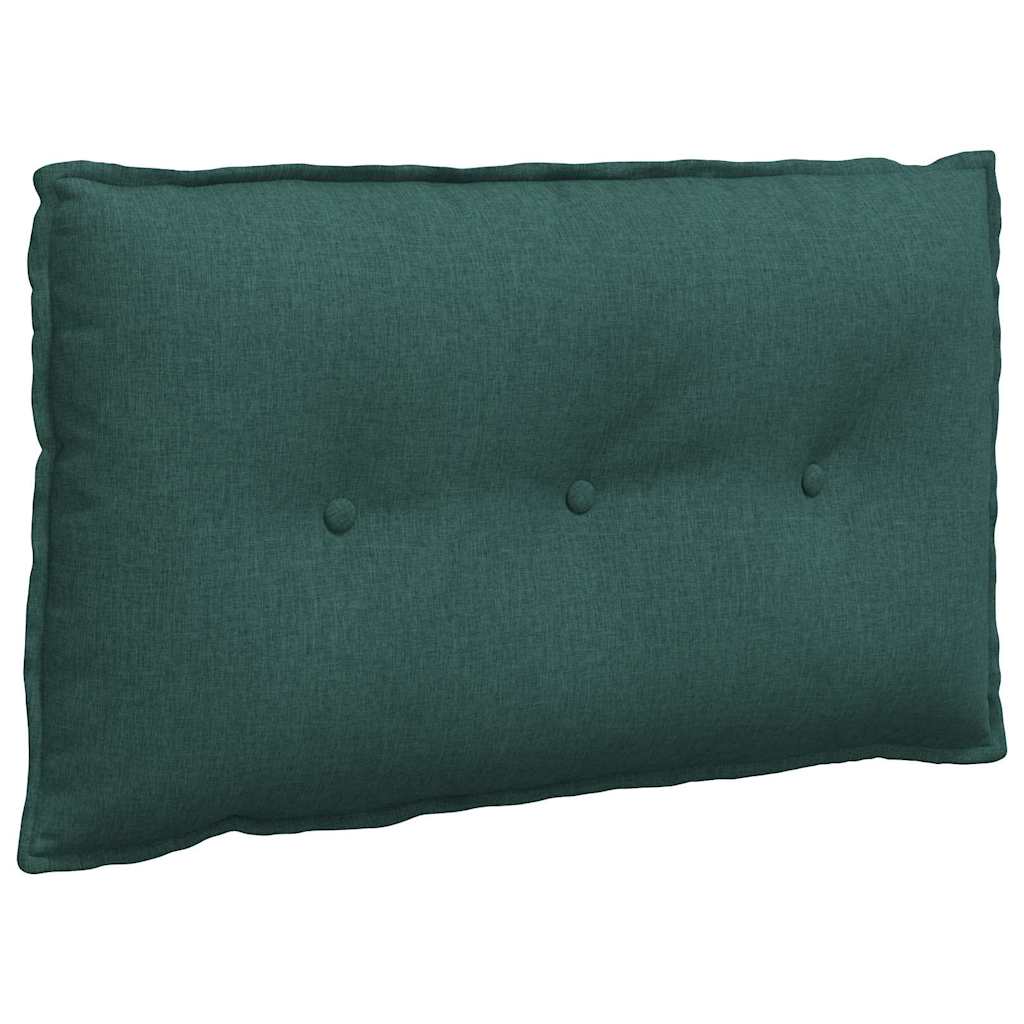 Vidaxl rugkussen donkergroen 80 x 19 x 50 cm stof