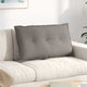 Vidaxl rugkussen taupe 80 x 19 x 50 cm stof