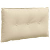 Cuscino schienale Vidaxx in tessuto color crema 80 x 19 x 50 cm