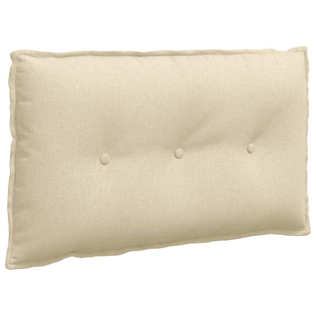 Vidaxl rugkussen crème 80 x 19 x 50 cm stof