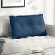 Vidaxl rugkussen blauw 80 x 19 x 50 cm stof