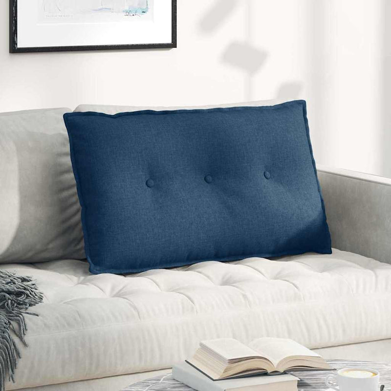 Vidaxx cojín de respaldo azul 80 x 19 x 50 cm tela