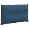 Vidaxl rugkussen blauw 80 x 19 x 50 cm stof