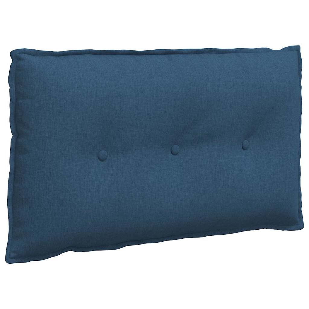 Vidaxl rugkussen blauw 80 x 19 x 50 cm stof